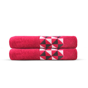 Luxury Living Towels - Maroon Red
