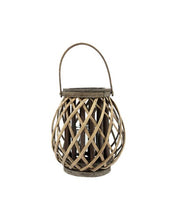 Load image into Gallery viewer, Wood Cage Lantern- Natural
