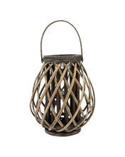 Load image into Gallery viewer, Wood Cage Lantern- Natural
